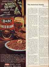 Better Homes & Gardens August 1960 Magazine Article: B & M BRICK OVEN BAKED BEANS