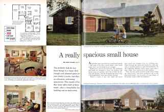 Better Homes & Gardens August 1960 Magazine Article: A really spacious small house