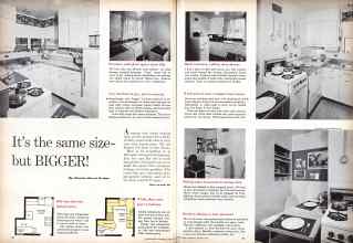 Better Homes & Gardens August 1960 Magazine Article: It's the same size-but BIGGER!
