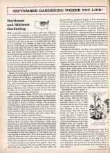 Better Homes & Gardens September 1960 Magazine Article: SEPTEMBER GARDENING WHERE YOU LIVE!