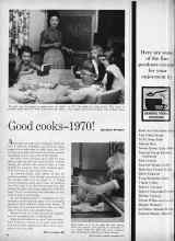 Better Homes & Gardens September 1960 Magazine Article: Good cooks--1970!