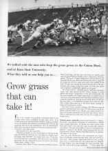 Better Homes & Gardens September 1960 Magazine Article: Grow grass that can take it!