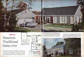 Better Homes & Gardens September 1960 Magazine Article: 3009-A Smartest Traditional home ever