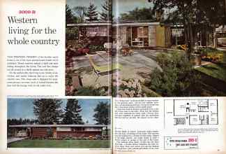 Better Homes & Gardens September 1960 Magazine Article: 3009-B Western living for the whole country