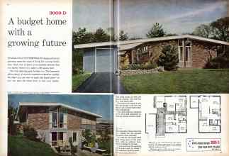 Better Homes & Gardens September 1960 Magazine Article: 3009-D A budget home with a growing future