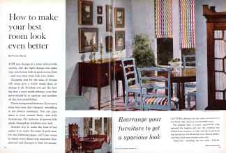 Better Homes & Gardens October 1960 Magazine Article: How to make your best room look even better