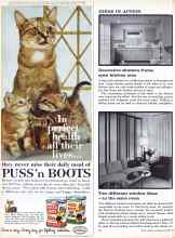 Better Homes & Gardens November 1960 Magazine Article: Decorative shutters frame open kitchen area