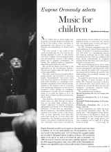 Better Homes & Gardens November 1960 Magazine Article: Music for children
