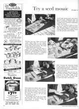 Better Homes & Gardens November 1960 Magazine Article: Try a seed mosaic
