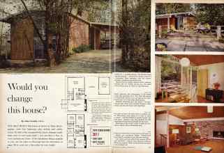Better Homes & Gardens November 1960 Magazine Article: Would you change this house?