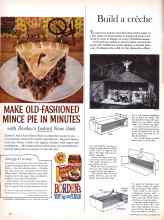 Better Homes & Gardens December 1960 Magazine Article: Build a crèche