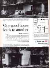 Better Homes & Gardens December 1960 Magazine Article: One good house leads to another