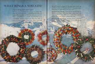 Better Homes & Gardens December 1960 Magazine Article: WHAT RINGS A WREATH?