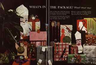 Better Homes & Gardens December 1960 Magazine Article: WHAT'S IN THE PACKAGE? What? What? What?