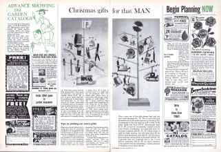Better Homes & Gardens December 1960 Magazine Article: Christmas gifts for that MAN