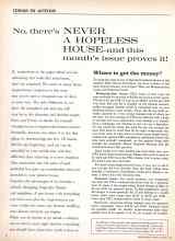 Better Homes & Gardens January 1961 Magazine Article: No, there's NEVER A HOPELESS HOUSE-and this month's issue proves it!