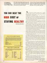 Better Homes & Gardens February 1961 Magazine Article: YOU CAN BEAT THE HIGH COST OF STAYING HEALTHY