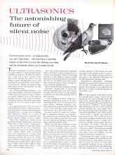 Better Homes & Gardens March 1961 Magazine Article: ULTRASONICS