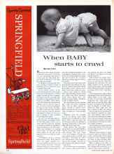 Better Homes & Gardens March 1961 Magazine Article: When BABY starts to crawl