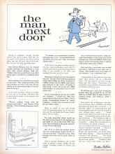 Better Homes & Gardens March 1961 Magazine Article: the man next door