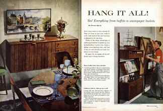 Better Homes & Gardens March 1961 Magazine Article: HANG IT ALL!