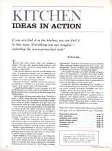 Better Homes & Gardens April 1961 Magazine Article: KITCHEN IDEAS IN ACTION