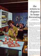 Better Homes & Gardens April 1961 Magazine Article: the return to elegance in home decorating