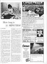 Better Homes & Gardens April 1961 Magazine Article: How long is 15 MINUTES?