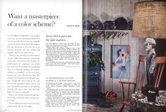 Better Homes & Gardens April 1961 Magazine Article: Want a masterpiece of a color scheme?