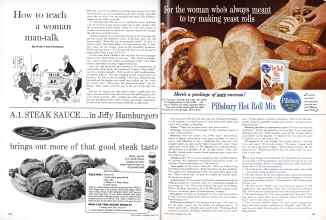 Better Homes & Gardens April 1961 Magazine Article: How to teach a woman man-talk