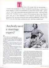 Better Homes & Gardens May 1961 Magazine Article: Anybody need a marriage expert?