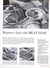 Better Homes & Gardens May 1961 Magazine Article: Beginner's luck with MEAT LOAF