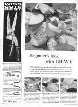 Better Homes & Gardens May 1961 Magazine Article: Beginner's luck with GRAVY