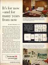 Better Homes & Gardens June 1961 Magazine Article: It's for now--and for many years from now
