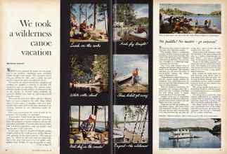 Better Homes & Gardens June 1961 Magazine Article: We took a wilderness canoe vacation