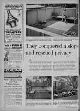 Better Homes & Gardens July 1961 Magazine Article: They conquered a slope and rescued privacy