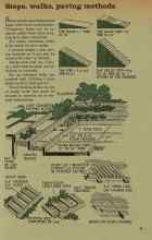 Better Homes & Gardens August 1961 Magazine Article: Steps, walks, paving methods
