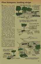 Better Homes & Gardens August 1961 Magazine Article: Plan bumpers, landing strips
