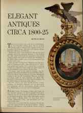 Better Homes & Gardens August 1961 Magazine Article: ELEGANT ANTIQUES CIRCA 1800-25