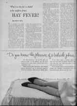 Better Homes & Gardens August 1961 Magazine Article: What to do for a child who suffers from HAY FEVER!