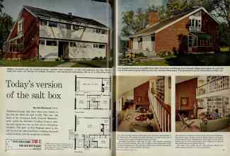 Better Homes & Gardens August 1961 Magazine Article: Today's version of the salt box