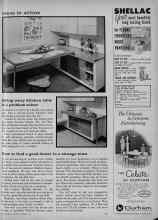 Better Homes & Gardens September 1961 Magazine Article: Swing-away kitchen table is a problem solver