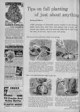 Better Homes & Gardens September 1961 Magazine Article: Tips on fall planting of just about anything