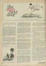 Better Homes & Gardens September 1961 Magazine Article: the man next door