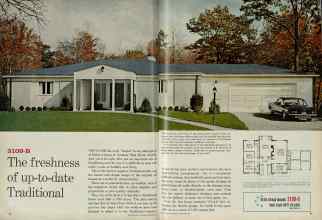 Better Homes & Gardens September 1961 Magazine Article: The freshness of up-to-date Traditional