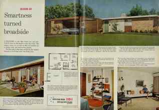 Better Homes & Gardens September 1961 Magazine Article: Smartness turned broadside