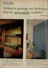 Better Homes & Gardens October 1961 Magazine Article: What's going on behind these movable walls?