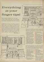Better Homes & Gardens October 1961 Magazine Article: Everything at your finger tips!