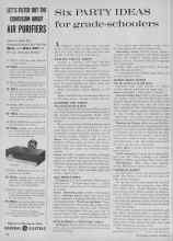 Better Homes & Gardens November 1961 Magazine Article: Six PARTY IDEAS for grade-schoolers