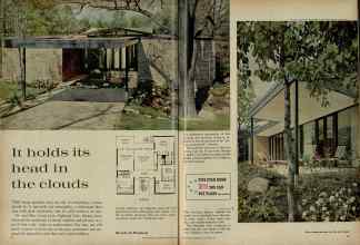 Better Homes & Gardens November 1961 Magazine Article: It holds its head in the clouds